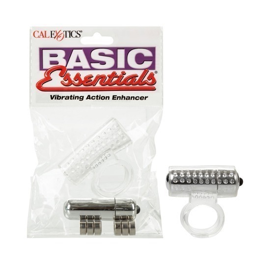 Anillo Vibrador con Textura Basic Essentials CalExotics