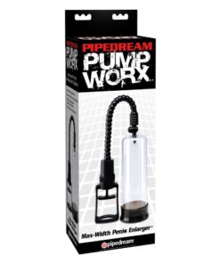 Pump Worx Max-Width Penis Enlarger - Clear/Black