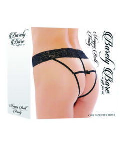 Strappy Butt Panty, Black