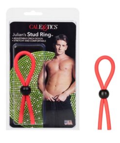 JULIAN'S STUD RING RED