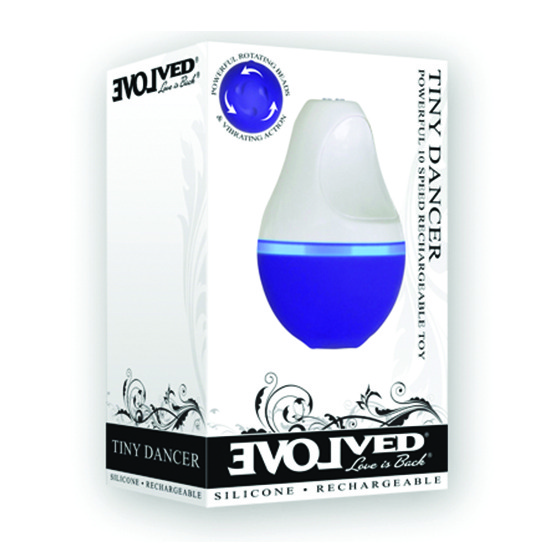 Vibrador con Cuentas Rotatorias Tiny Dancer Morado Evolved 11cm Recargable