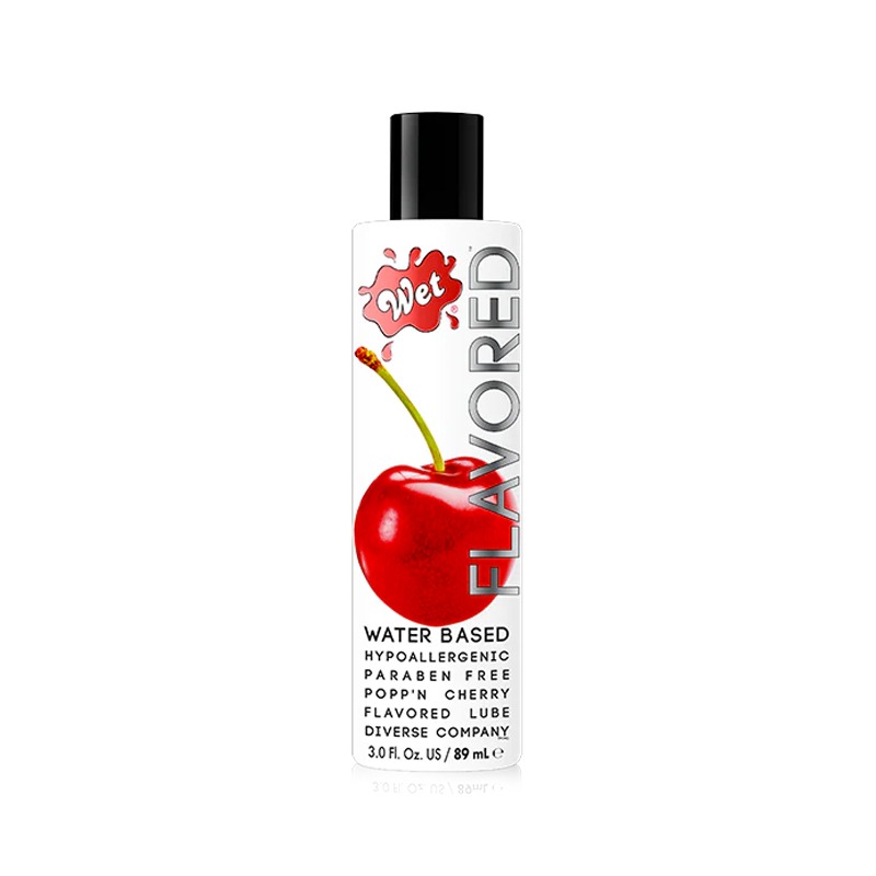 Lubricante Comestible Cereza Wet Popp'n Cherry 90ml Wet