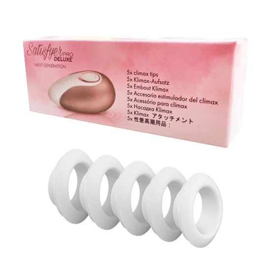 Repuestos de Boquillas de Silicona Satisfyer Pro Deluxe Climax Tips 5 pzas