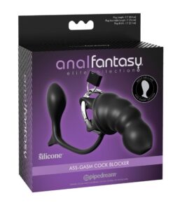 Anal Fantasy Elite Ass-gasm Cock Blocker - Black