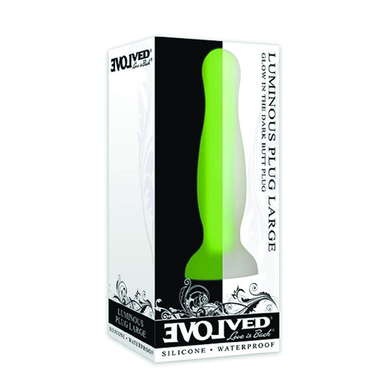 Plug Anal Grande que Brilla en la Oscuridad Luminous Plug Evolved