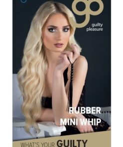 Rubber Mini Whip Purple - Guilty Pleasure