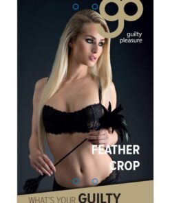 Feather Crop Black - Guilty Pleasure