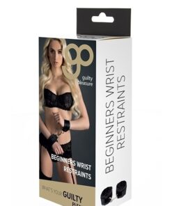 Beginners  Wrist Restraints Black - Guilty Pleasure