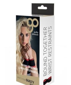 Bound Together Wrist Restraints Black - Guilty Pleasure