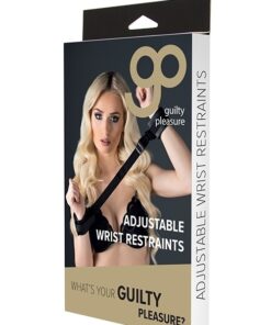 Adjustable Wrist Restraints Black - Guilty Pleasure