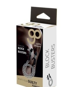 Block Busters Nipple Clamps 2 Silver - Guilty Pleasure