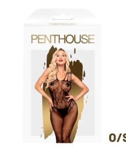 Penthouse Dirty Mind Net Bodystocking Black O/S Boxed