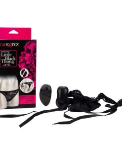 10F LITTLE BLACK THONG W/TIES