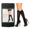 Nylon Opaque Knee Highs - One Size - Black