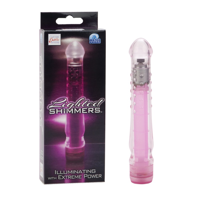 Vibrador con Luz LED Lighted Shimmers LED Glider Pink CalExotics