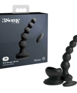 3Some Wall Banger Anal Beads - Black