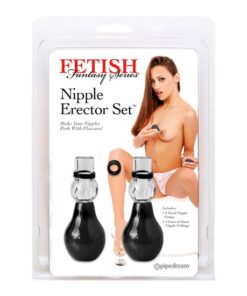 Fetish Fantasy Series Nipple Erector Set - Black/Clear