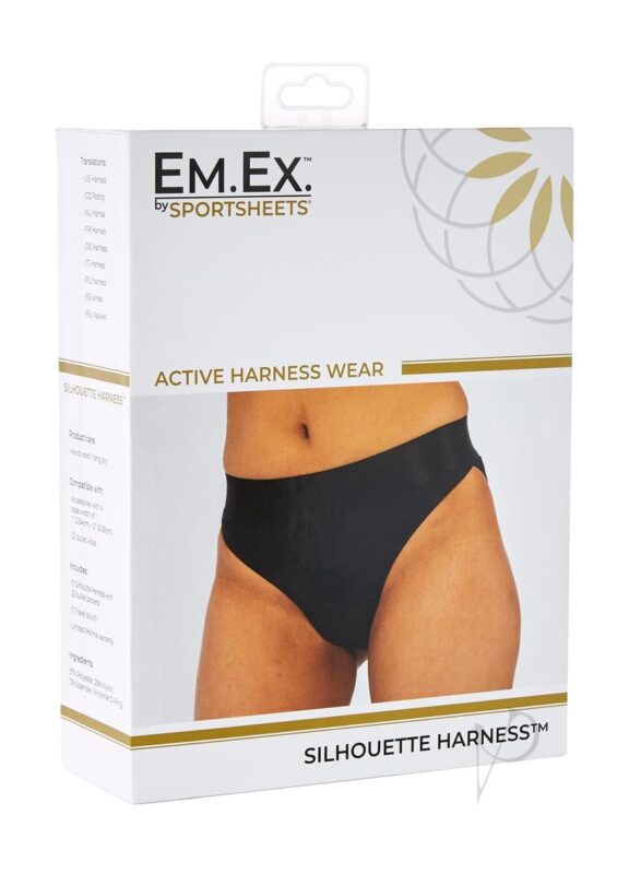 Pantaleta Arnés Strap-on Silhouette Negro G Em.Ex by Sportsheets