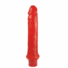 8" Vibrating Jelly Dong Red