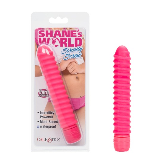 Vibrador de Silicón Shane's World Sorority Screw Rosa CalExotics
