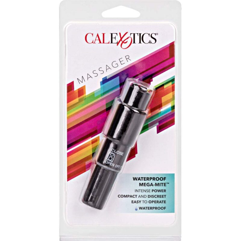 Vibrador tipo Bullet Sumergible Waterproof Mega-Mite Negro CalExotics