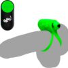 BG Glow-in-the-Dark Silicone Cock Ring w/ Remote