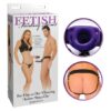 Fetish Fantasy Series For Him or Her Vibrating Hollow Strap-On- Purple/Black