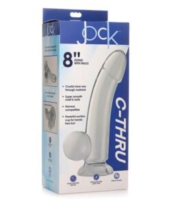JOCK C-Thru Clear Dong with Balls CN-09-0710-00