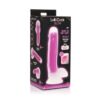 Lollicock 7″ Glow-in-the-Dark Silicone Dildo w/ Balls – Purple