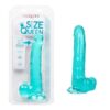 Dildo Realista con Ventosa Size Queen 21cm Azul CalExotics