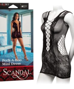 SCANDAL PEEK-A-BOO MINI DRESS