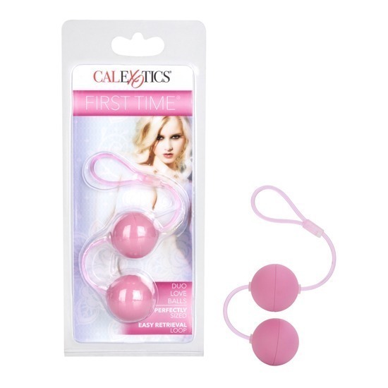 Ejercitador de Kegel Love Balls Duo First Time Rosa CalExotics