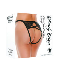 Criss Cross Crotchless Panty, Bulk