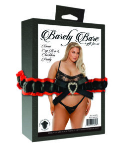 Demi Cup Bra & Cheekless Panty, Plus Size