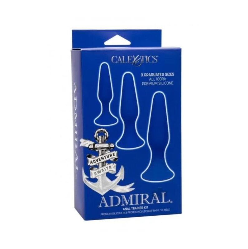 Kit de Entrenamiento Anal Admiral 3 piezas Blue CalExotics