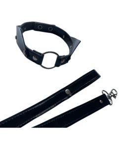 Collar Smoking Charol Negro con Correa