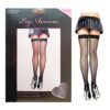 Fishnet Backseam Thigh Highs - Queen Size - Black
