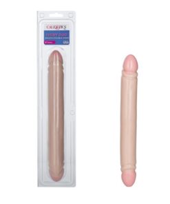 SMOOTH DBL DONG 12" - IVORY