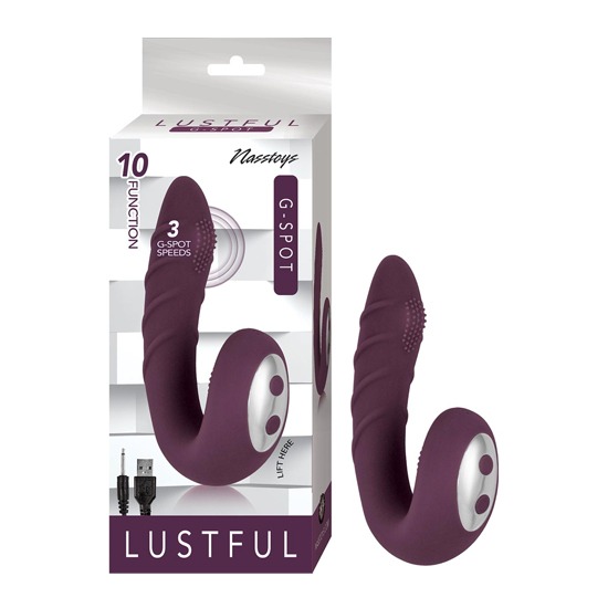 Vibrador para Clítoris y Punto G Lustful Eggplant NassToys · fotografía 1