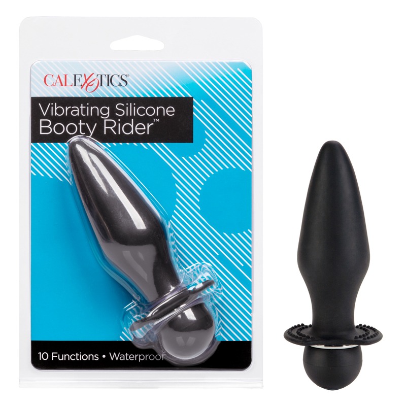 Plug Anal Vibratorio de Silicona Booty Rider Black CalExotics