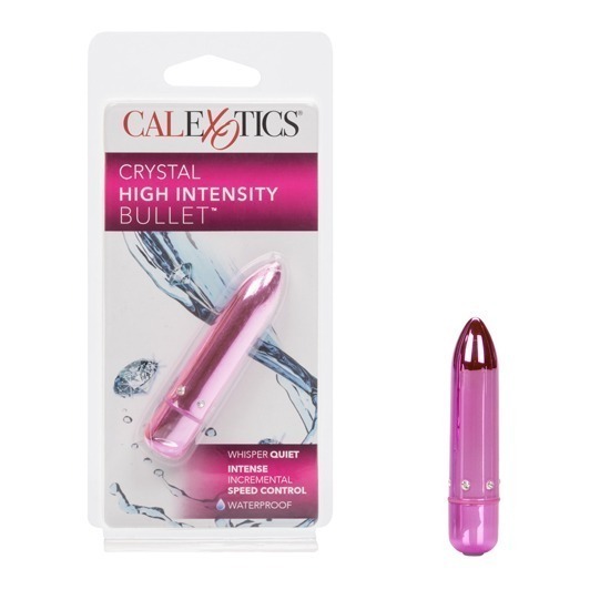 Vibrador tipo Bullet Rosa Punta de Flecha Crystal High Intensity Bullet CalExotics