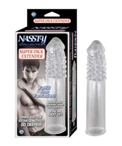 NASSTY COLLECTION SUPER DICK EXTENDER – CLEAR