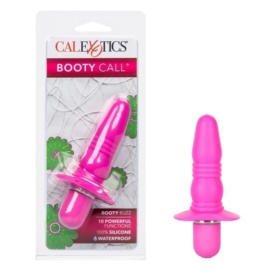 Plug Anal Vibrador Booty Call Booty Buzz Pink 11cm CalExotics