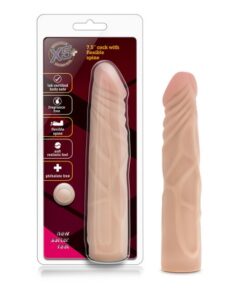 X5 Plus - 7.5" Cock with Flexible Spine - Beige