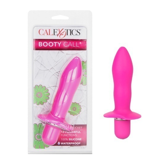 Plug Anal Vibrador Booty Call Booty Rocket Pink 13cm CalExotics