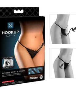 Hookup Panties Remote Bowtie Bikini - Fits Size S-L