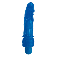 6'' Vibrating Jelly Dong Blue