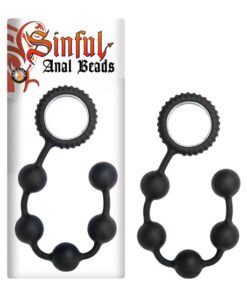 SINFUL ANAL BEADS-BLACK