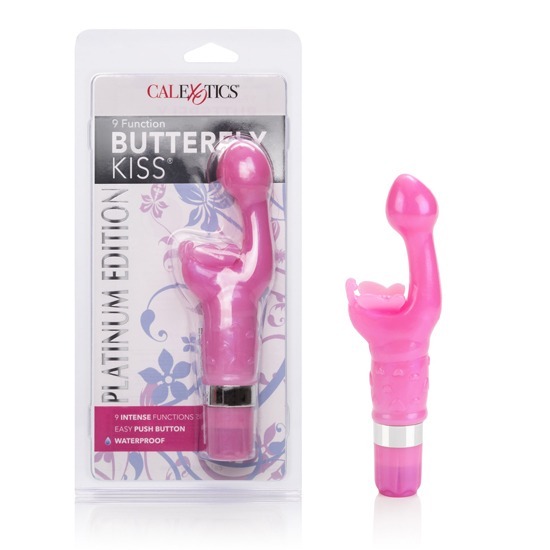 Vibrador Estimulador de Clítoris Butterfly Kiss Platinum Edition Rosa CalExotics