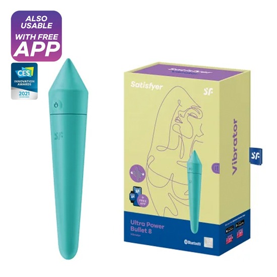 Vibrador tipo Bullet Ultra Power Bullet 8 Turquesa Satisfyer